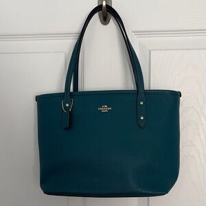 Coach Deep Teal Tote Bag